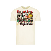 Vintage Arctic i'm just here for the snacks #softball sister Vintage Tee - Zillion Design Studio