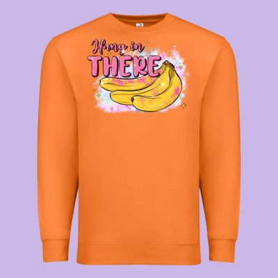 Hang In There Premium Sweatshirt Designed By Maliassmallbusiness