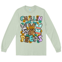 Matcha Chillin with my peeps Easter Long Sleeve Tee - OliviaCreatesArt