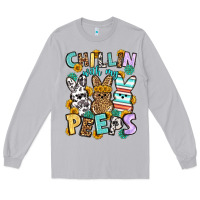 Moon Dust Chillin with my peeps Easter Long Sleeve Tee - OliviaCreatesArt