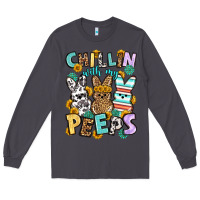 Smoke Chillin with my peeps Easter Long Sleeve Tee - OliviaCreatesArt