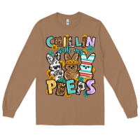 Toasted Coconut Chillin with my peeps Easter Long Sleeve Tee - OliviaCreatesArt