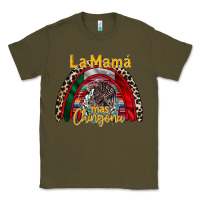 Army Green la mama mas chingona Classic Tee - RacoonDesign