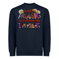 Navy i'm not arguing i'm explaining why i'm right Heavyweight Sweatshirt - Zillion Design Studio