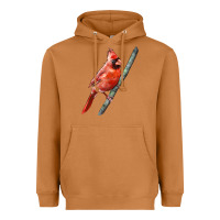 Meerkat Northern Cardinal Bird Heavyweight Hoodie - LillyAllenDesigns