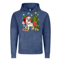Vintage Denim Christmas unicorn Vintage Hoodie - Zillion Design Studio