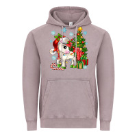 Vintage Zinc Christmas unicorn Vintage Hoodie - Zillion Design Studio