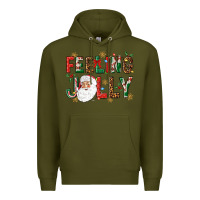 Army Green Feeling Jolly Premium Hoodie - NancyCooperArtShop