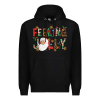 Black Feeling Jolly Premium Hoodie - NancyCooperArtShop