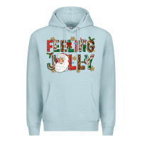 Blue Mist Feeling Jolly Premium Hoodie - NancyCooperArtShop