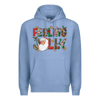 Colony Blue Feeling Jolly Premium Hoodie - NancyCooperArtShop