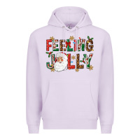Lilac Feeling Jolly Premium Hoodie - NancyCooperArtShop