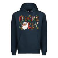 Navy Feeling Jolly Premium Hoodie - NancyCooperArtShop