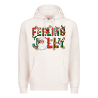 Pale Pink Feeling Jolly Premium Hoodie - NancyCooperArtShop