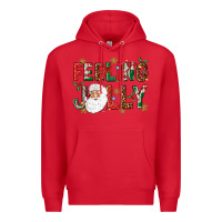 Red Feeling Jolly Premium Hoodie - NancyCooperArtShop