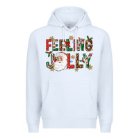 White Feeling Jolly Premium Hoodie - NancyCooperArtShop