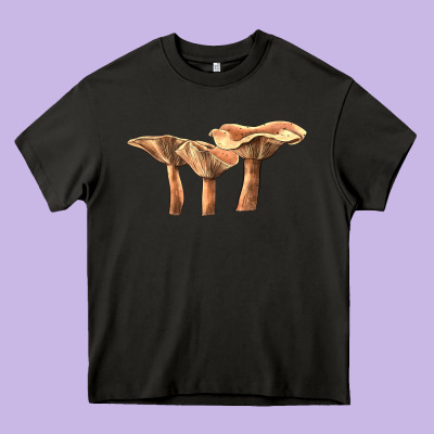 Lactarius Rufus Mushroom Heavy Core Tee Designed By Lillyallendesigns