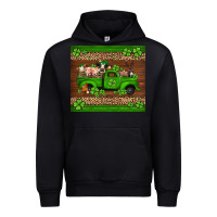 Black st Patricks farm animals truck Urban Hoodie - Jasminsmagicworld
