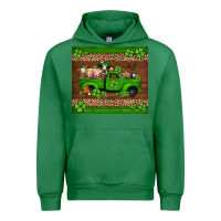 Emerald st Patricks farm animals truck Urban Hoodie - Jasminsmagicworld