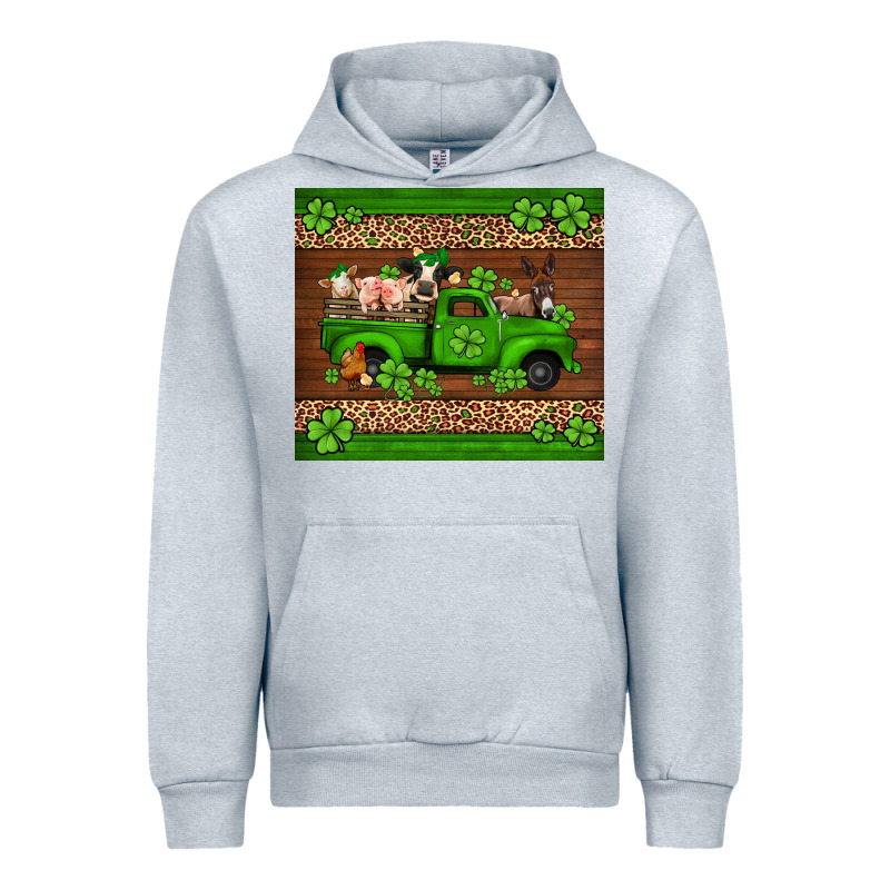 St Patricks Farm Animals Truck Urban Hoodie by Jasminsmagicworld | Teevron