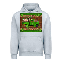 Heather Grey st Patricks farm animals truck Urban Hoodie - Jasminsmagicworld