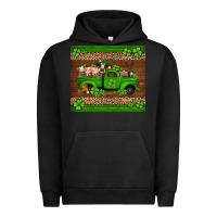 Pigment Black st Patricks farm animals truck Urban Hoodie - Jasminsmagicworld