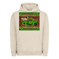 Pigment French Oak st Patricks farm animals truck Urban Hoodie - Jasminsmagicworld