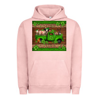 Pigment Salmon st Patricks farm animals truck Urban Hoodie - Jasminsmagicworld