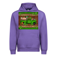 Tulip st Patricks farm animals truck Urban Hoodie - Jasminsmagicworld