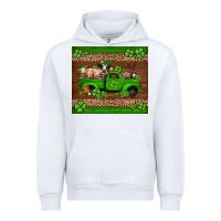 White st Patricks farm animals truck Urban Hoodie - Jasminsmagicworld