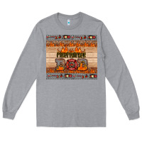 Heather Grey firefighter dad Long Sleeve Tee - HRA Design Shop