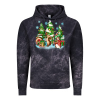 Cloud Black christmas rabbits Vintage Hoodie - Zillion Design Studio