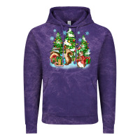 Cloud Purple christmas rabbits Vintage Hoodie - Zillion Design Studio