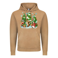 Vintage Camel christmas rabbits Vintage Hoodie - Zillion Design Studio