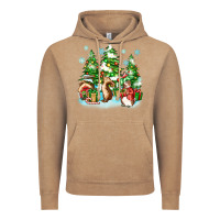 Vintage Coffee christmas rabbits Vintage Hoodie - Zillion Design Studio