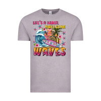 Vintage Zinc lifes a beach make some waves Vintage Tee - texasbilliewilder