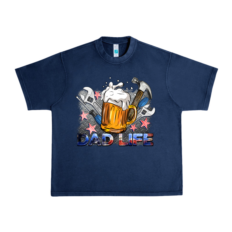 Dad Life Beer And Tools Urban Heavy Tee by BarkalooDesign | Teevron