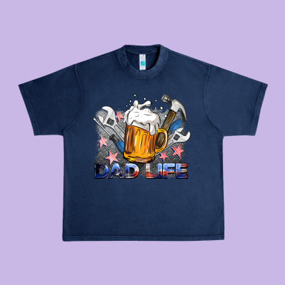 Dad Life Beer And Tools Urban Heavy Tee Designed By Barkaloodesign