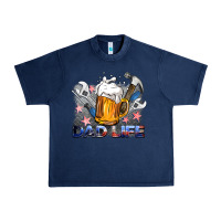 Navy dad life beer and tools Urban Heavy Tee - BarkalooDesign