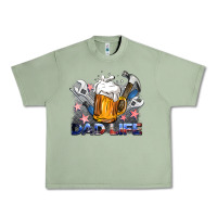 Oil Green dad life beer and tools Urban Heavy Tee - BarkalooDesign