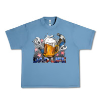 Pebble Blue dad life beer and tools Urban Heavy Tee - BarkalooDesign