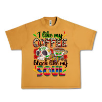 Peanut Butter i like my coffee black like my soul Urban Heavy Tee - Zillion Design Studio