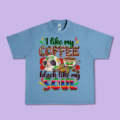 I Like My Coffee Black Like My Soul Urban Heavy Tee Designed By Zillion Design Studio
