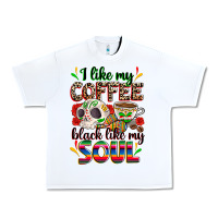White i like my coffee black like my soul Urban Heavy Tee - Zillion Design Studio