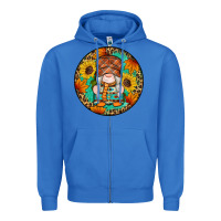 True Royal fall gnomes round earrings 2 Zipper Hoodie - Artiststas