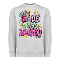 Heather Grey 80s made 90s raised Heavyweight Sweatshirt - texasbilliewilder