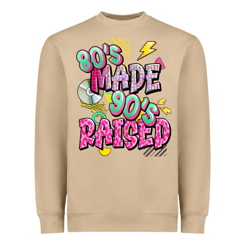 80s Made 90s Raised Heavyweight Sweatshirt by texasbilliewilder | Teevron