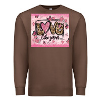Chestnut love like jesus Premium Sweatshirt - MaliasSmallBusiness