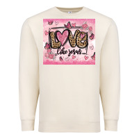 Sandshell love like jesus Premium Sweatshirt - MaliasSmallBusiness