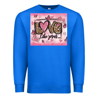 True Royal love like jesus Premium Sweatshirt - MaliasSmallBusiness